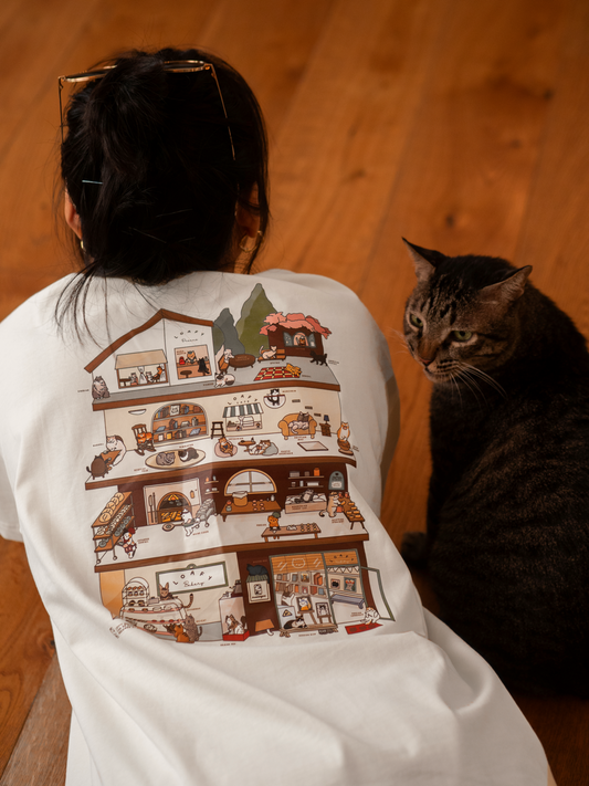 Loafy Dreams Cats Oversized T-Shirt
