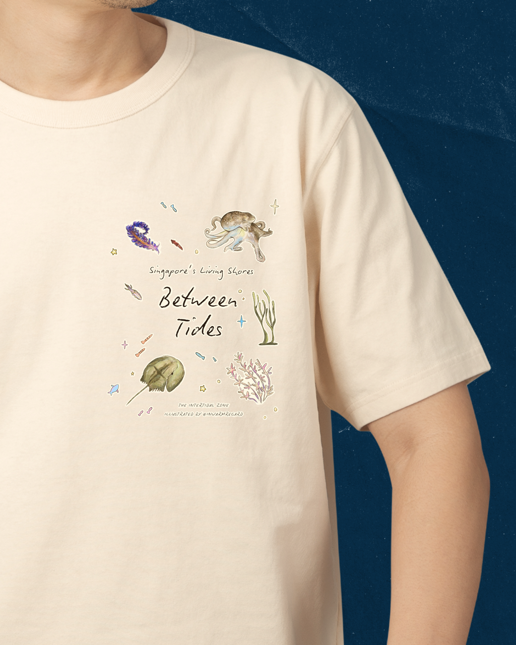 Between Tides - Singapore's Living Shores - Oversized T-Shirt