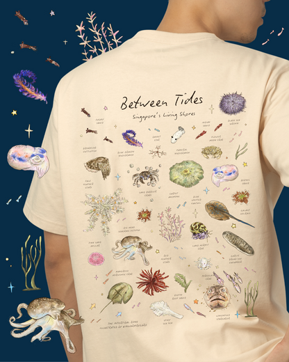 Between Tides - Singapore's Living Shores - Oversized T-Shirt