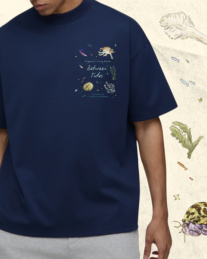 Between Tides - Singapore's Living Shores - Oversized T-Shirt