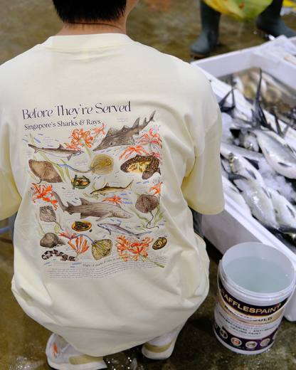 Before They're Served - Singapore's Sharks and Rays - Oversized T-Shirt