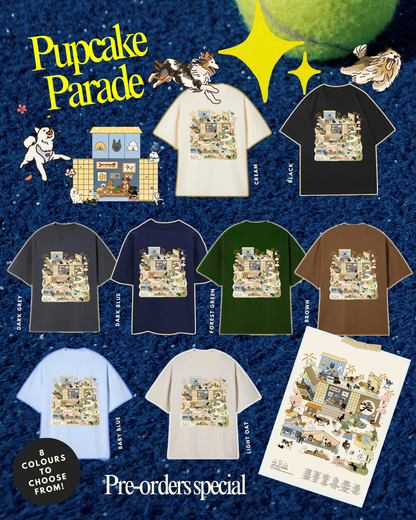 Pupcake Parade Oversized T-Shirt