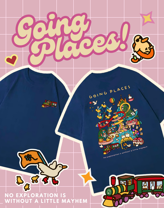 Going Places Duck Amusement Park T Shirt