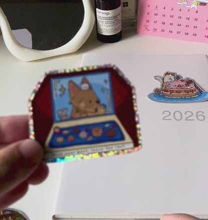 Baking Date - Sparkly Sticker